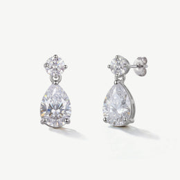 Boucles d'oreilles de mariée Imperial – gouttes de zircons