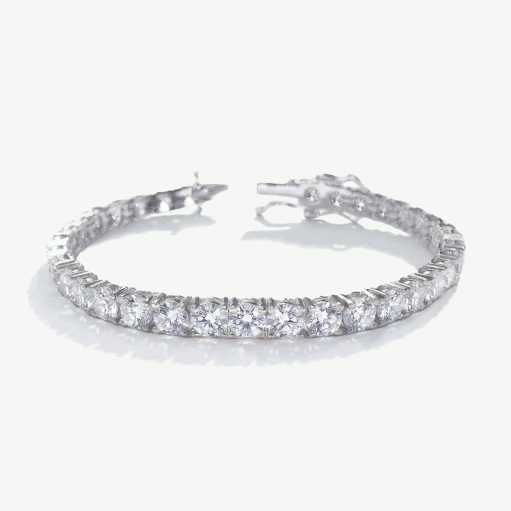 Bracelet de mariée Imperial rivière de zircons rhodium
