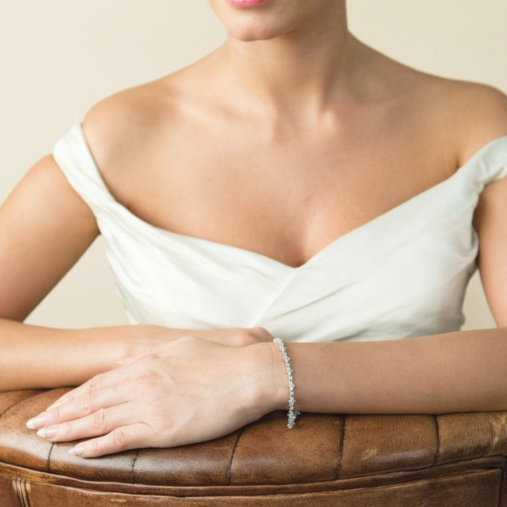 Détail du bracelet de mariée Kensington
