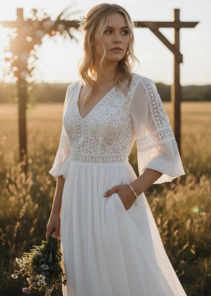 Bracelet mariage en perles de culture irrégulières. L'atelier du 6