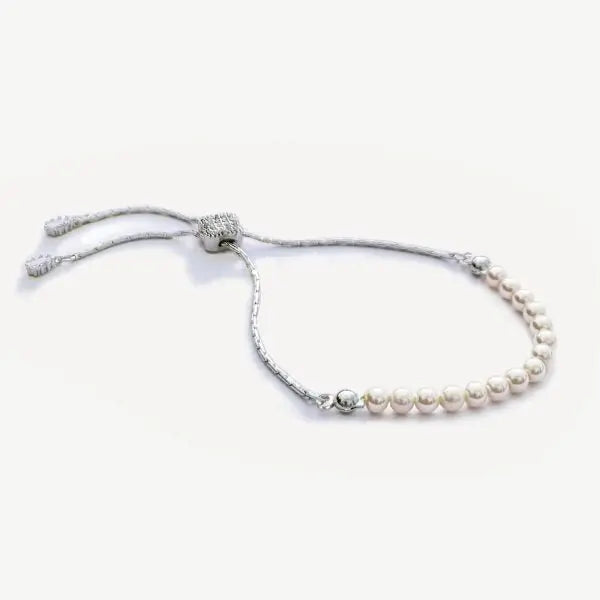 CARLISLE – BRACELET PERLES AJUSTABLE Ivory and co