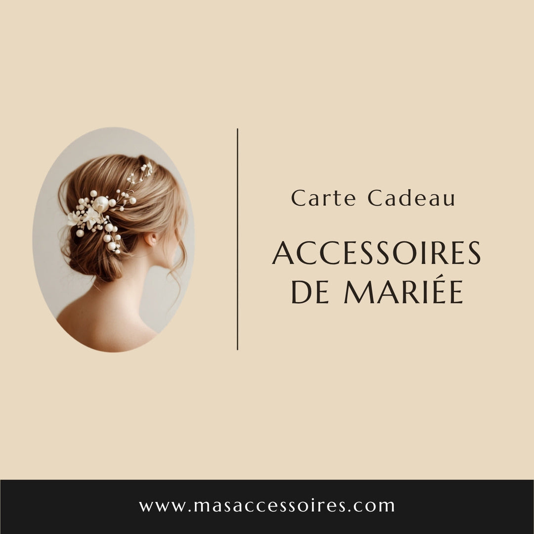 Carte cadeau Mas Accessoires 100 €, accessoires de mariée