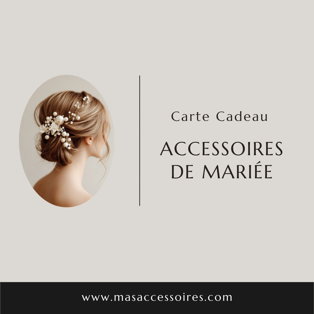 Carte cadeau Mas Accessoires 200 €, accessoires de mariée