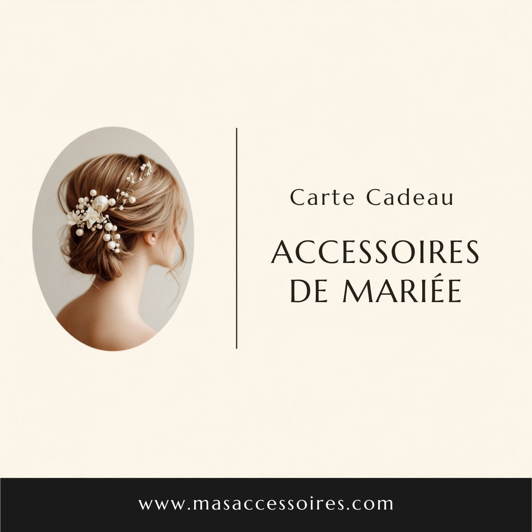 Carte cadeau Mas Accessoires 25 €, accessoires de mariée