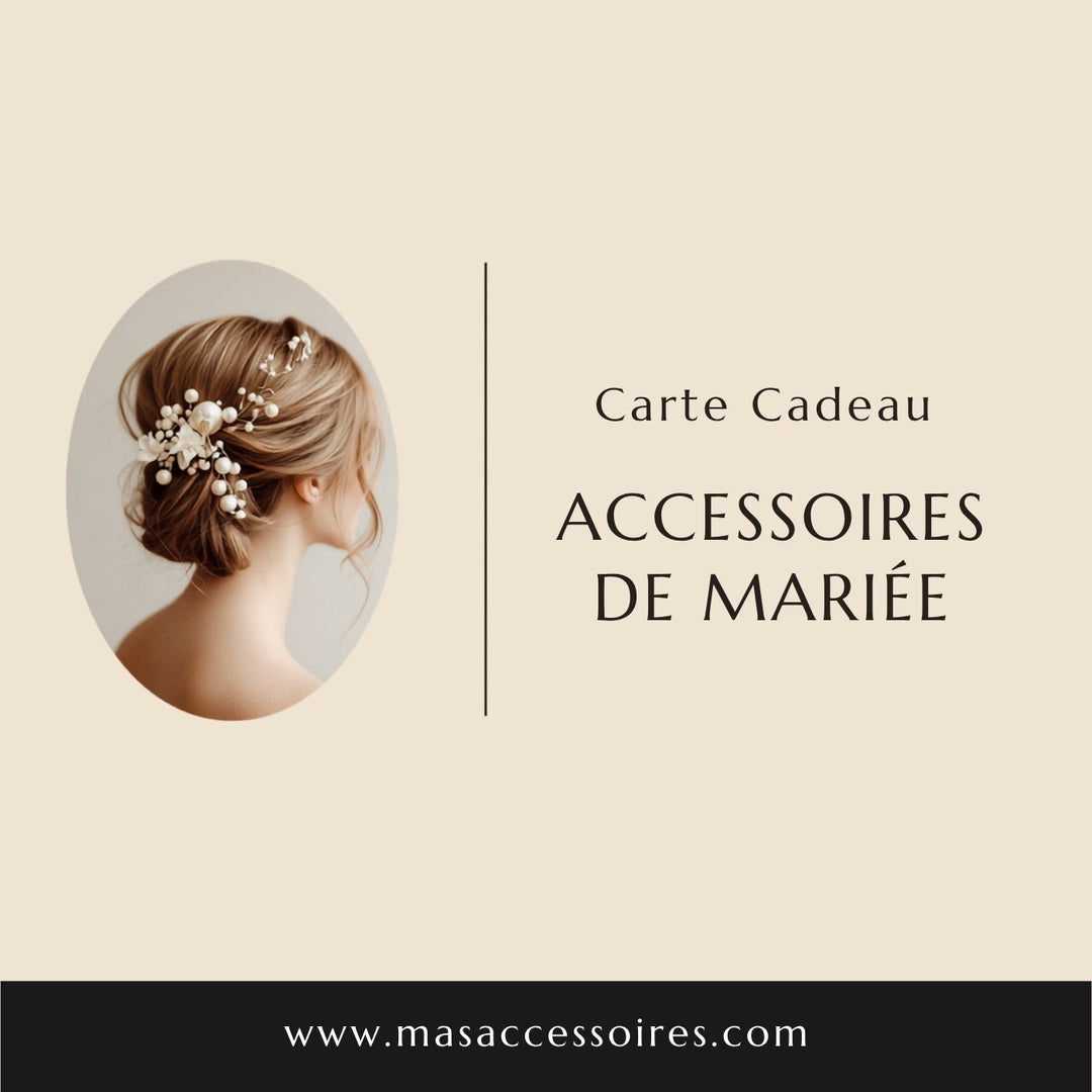 Carte cadeau Mas Accessoires 50 €, accessoires de mariée