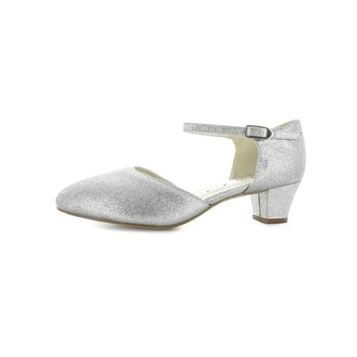 CHAUSSURES MILADY – ESCARPINS À PAILLETTES ARGENTÉES POUR PIEDS LARGES WHITE LADY