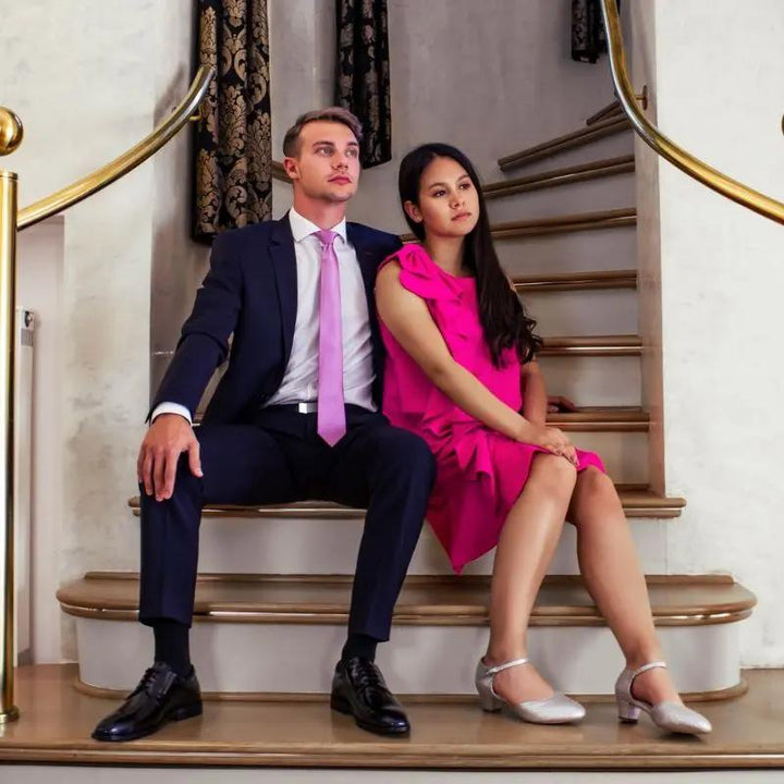 CHAUSSURES MILADY – ESCARPINS À PAILLETTES ARGENTÉES POUR PIEDS LARGES WHITE LADY