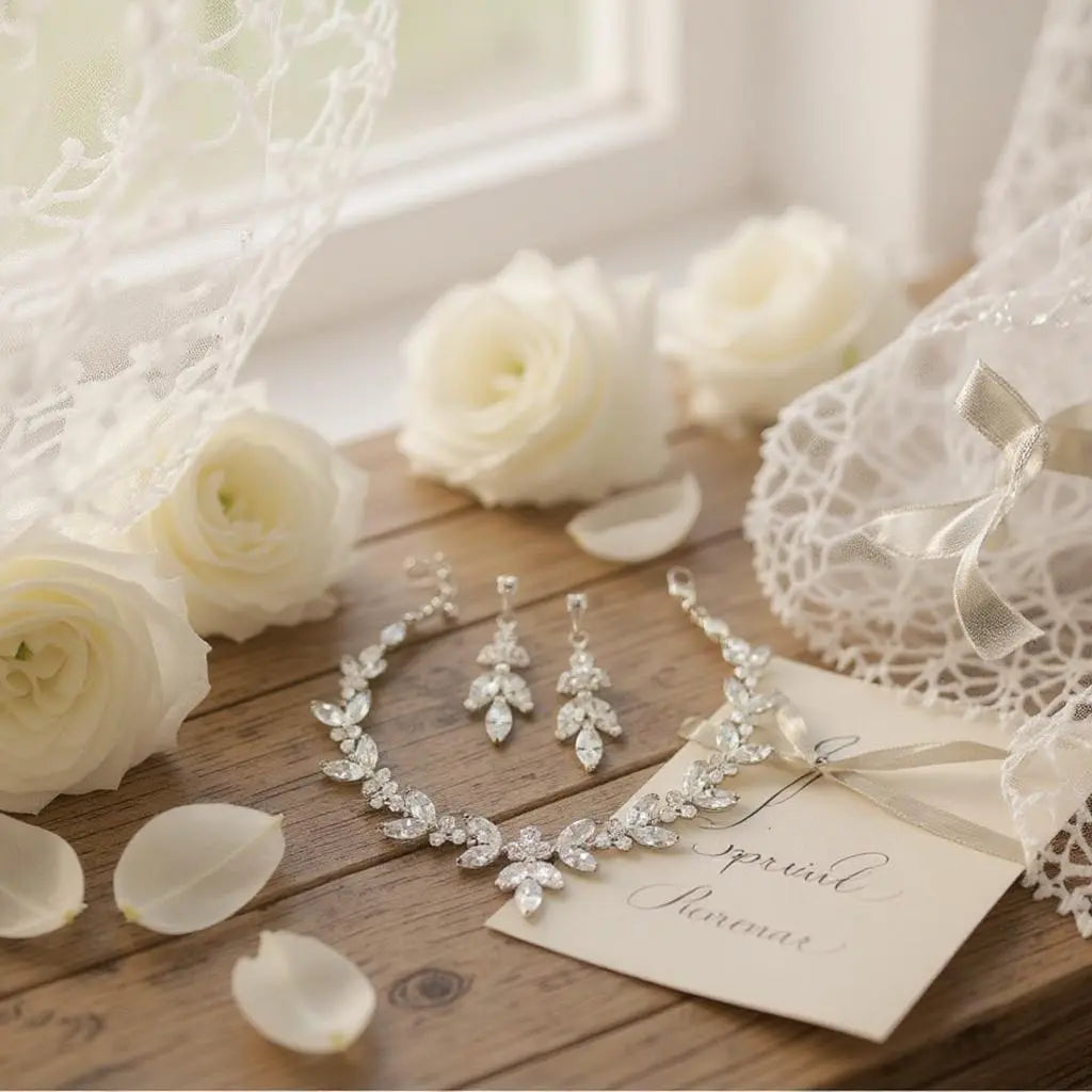 COLLECTION CZ - ENSEMBLE DE BRACELETS VINTAGE SCINTILLANTS - ARGENT BR114 Athena Bridal Jewellery