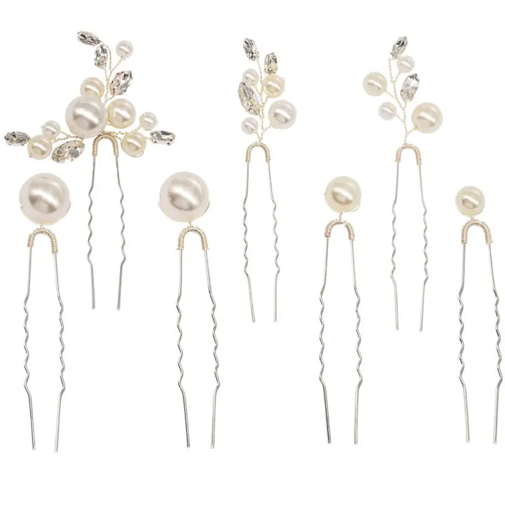 COLLECTION D'ÉPINGLES À CHEVEUX GLAM - PIN 57 ARGENTÉ Athena Bridal Jewellery