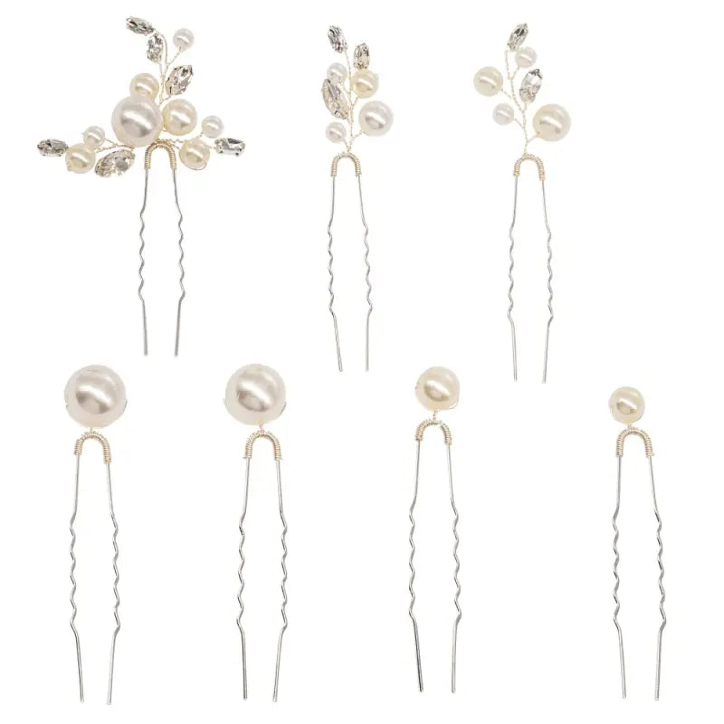 COLLECTION D'ÉPINGLES À CHEVEUX GLAM - PIN 57 ARGENTÉ Athena Bridal Jewellery