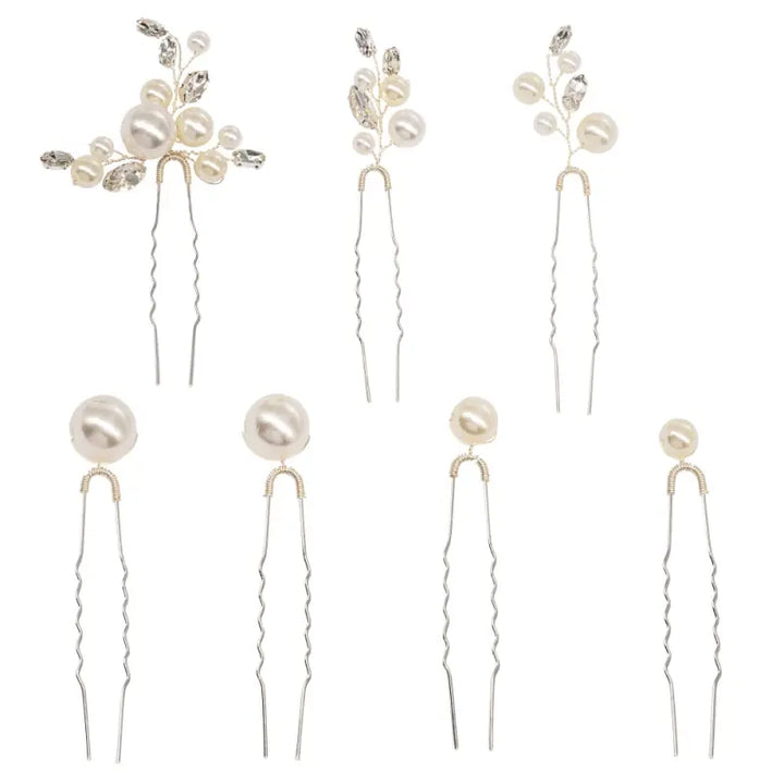 COLLECTION D'ÉPINGLES À CHEVEUX GLAM - PIN 57 ARGENTÉ Athena Bridal Jewellery