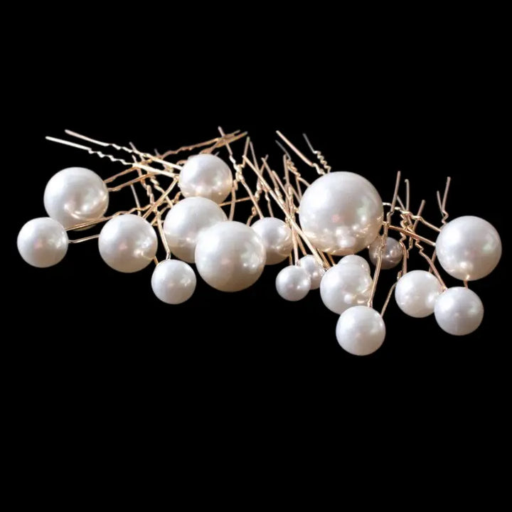 COLLECTION D'ÉPINGLETTES GLAM PEARL - PIN61 DORÉ Athena Bridal Jewellery