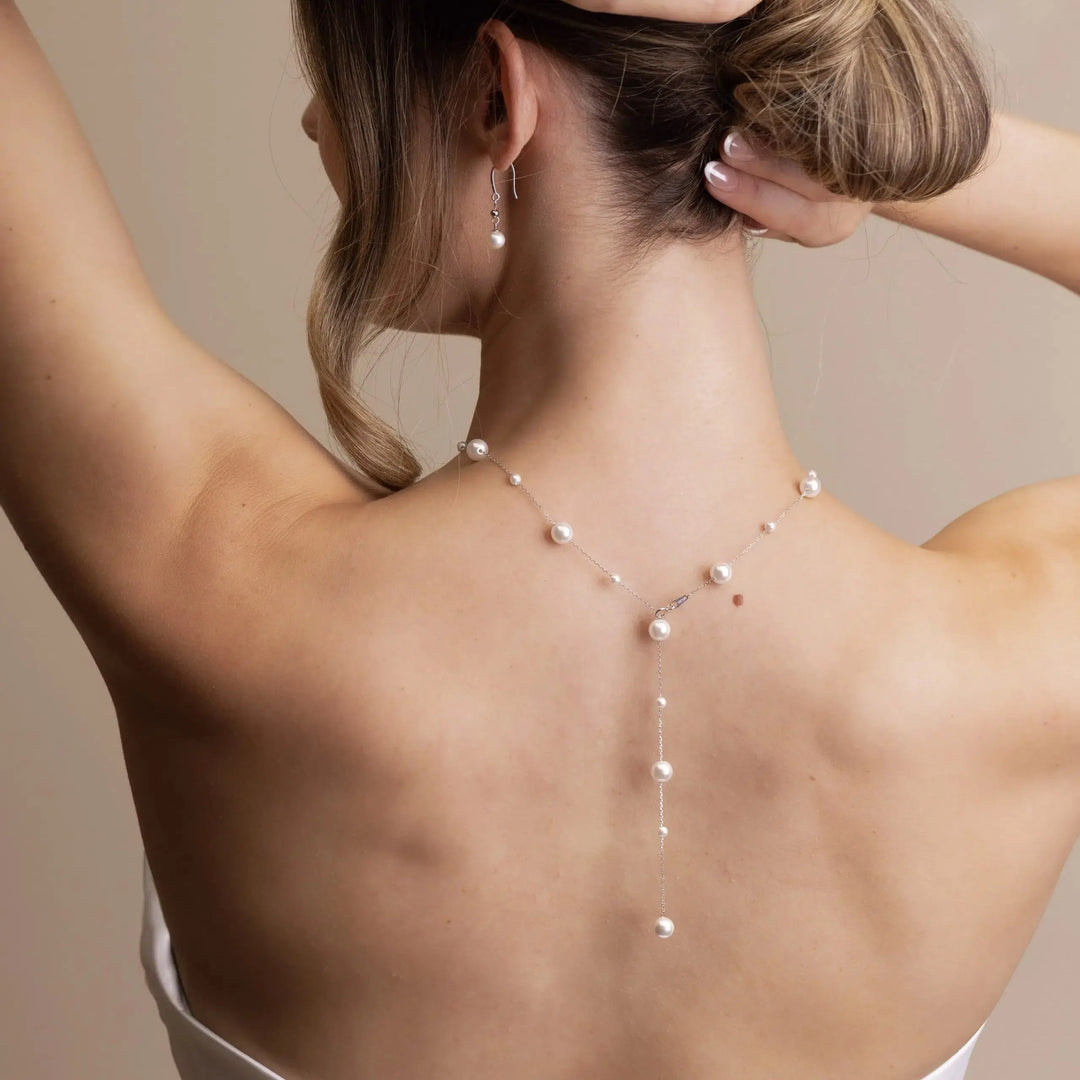 COLLIER MIAMI – PERLES RONDES & ARGENT 925 THE PERFECT BRIDAL COMPANY