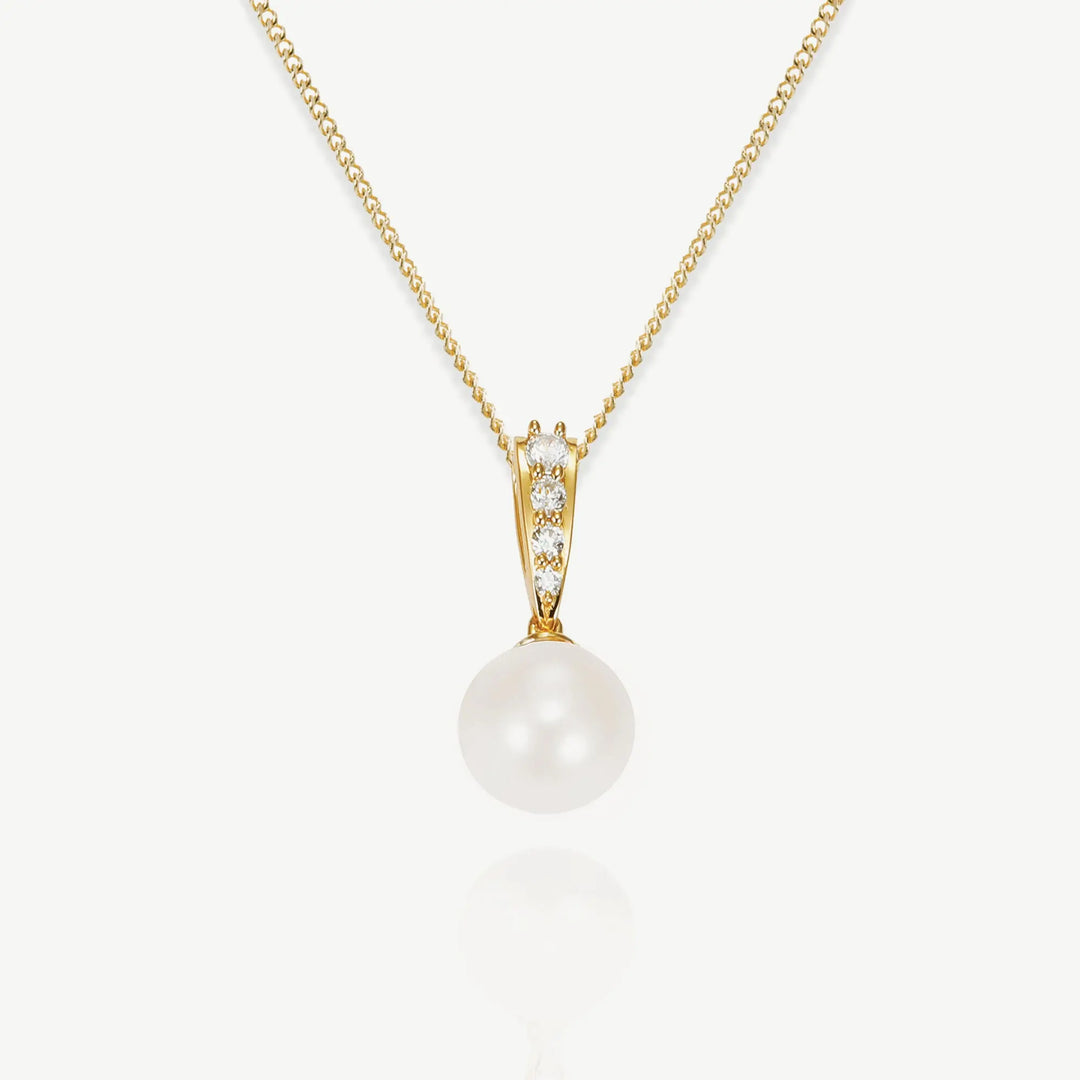 COLLIER PENDENTIF MARIAGE BERWICK – PERLE & ZIRCONIA Ivory and co