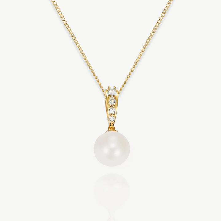 COLLIER PENDENTIF MARIAGE BERWICK – PERLE & ZIRCONIA Ivory and co