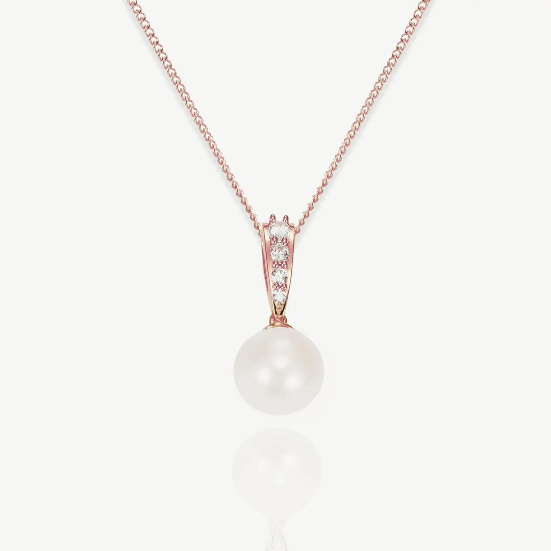 COLLIER PENDENTIF MARIAGE BERWICK – PERLE & ZIRCONIA Ivory and co