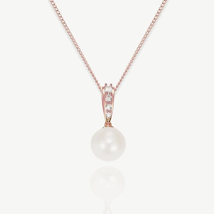 COLLIER PENDENTIF MARIAGE BERWICK – PERLE & ZIRCONIA Ivory and co