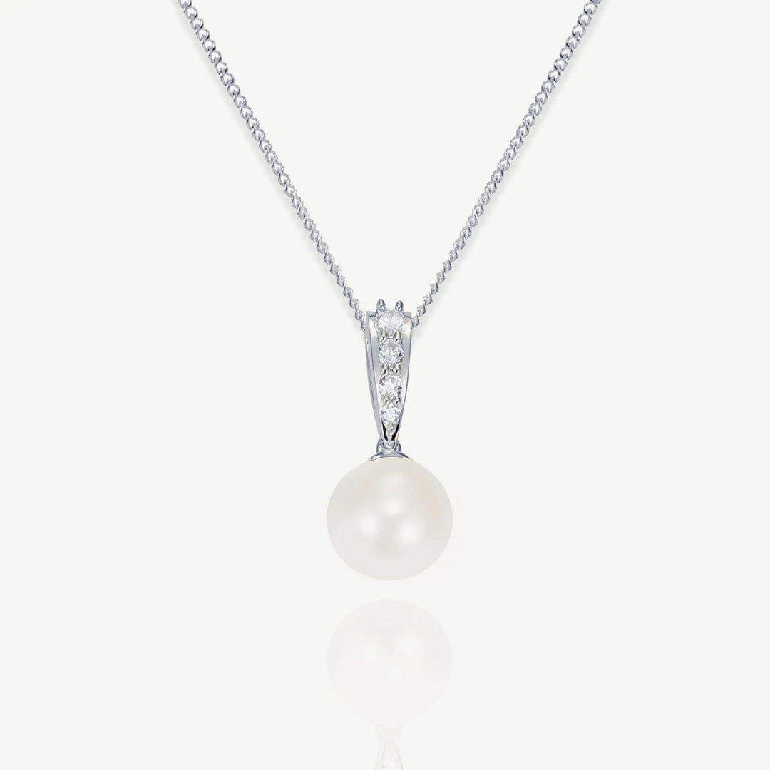 COLLIER PENDENTIF MARIAGE BERWICK – PERLE & ZIRCONIA Ivory and co