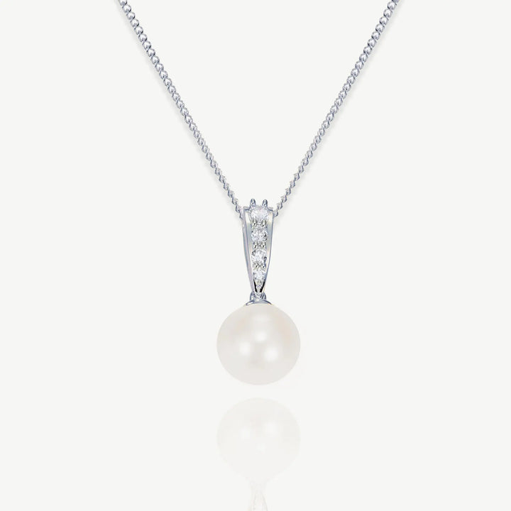 COLLIER PENDENTIF MARIAGE BERWICK – PERLE & ZIRCONIA Ivory and co
