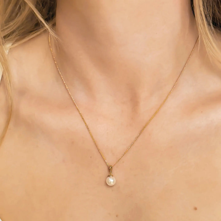 COLLIER PENDENTIF MARIAGE SALCOMBE – PERLE IVOIRE Ivory and co