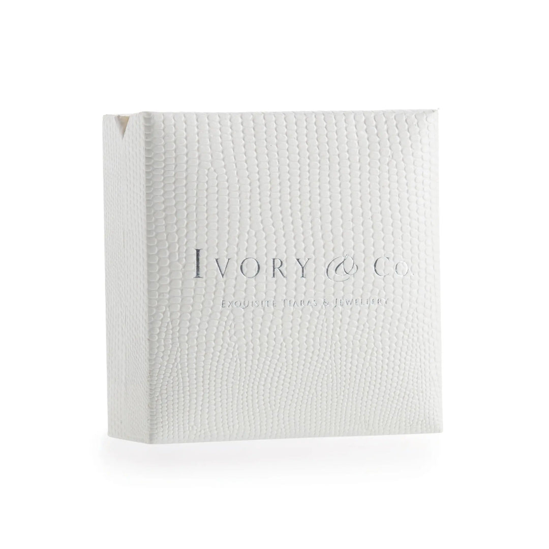 COLLIER PENDENTIF PERLE POIRE IMPERIAL PEARL - GOUTTE CRISTAL & PERLE | RHODIUM Ivory and co