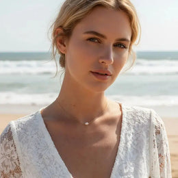 Collier de mariée Silla – ras du cou, perle