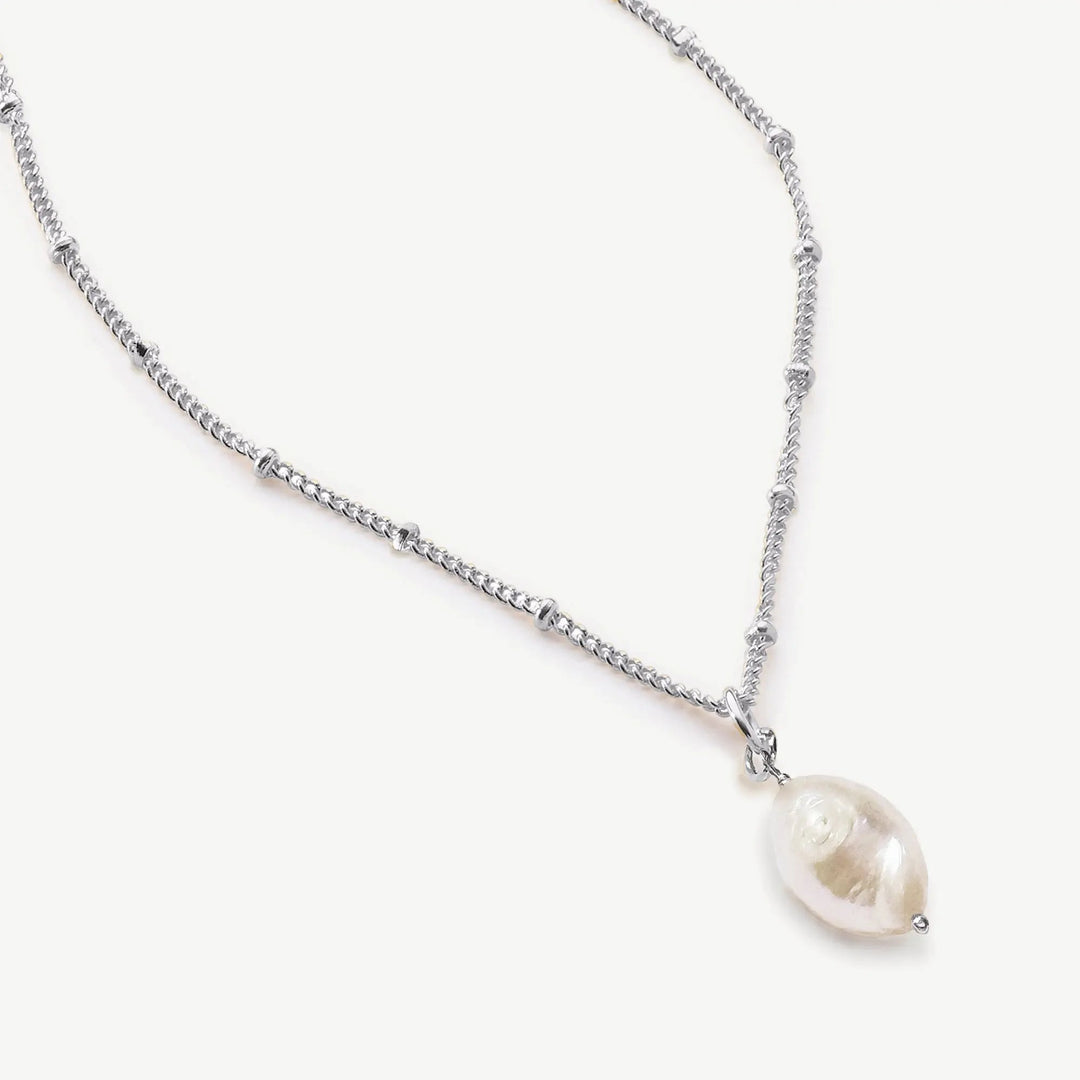 COLLIER SAINTE-LUCIE – PENDENTIF PERLE BAROQUE Ivory and co