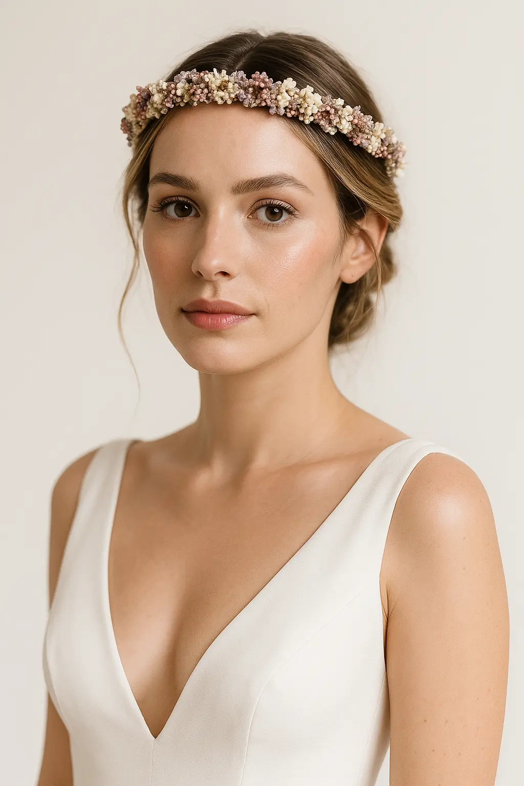 COURONNE FINE DE MARIÉE FLEURIE - VENUS Laura H