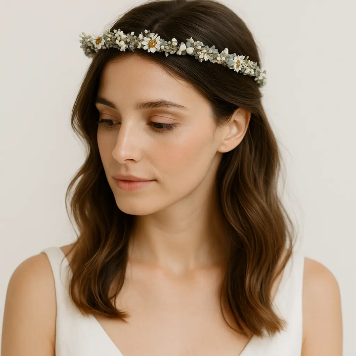 COURONNE MARIÉE FLEURS - SYMPHONIE Laura H