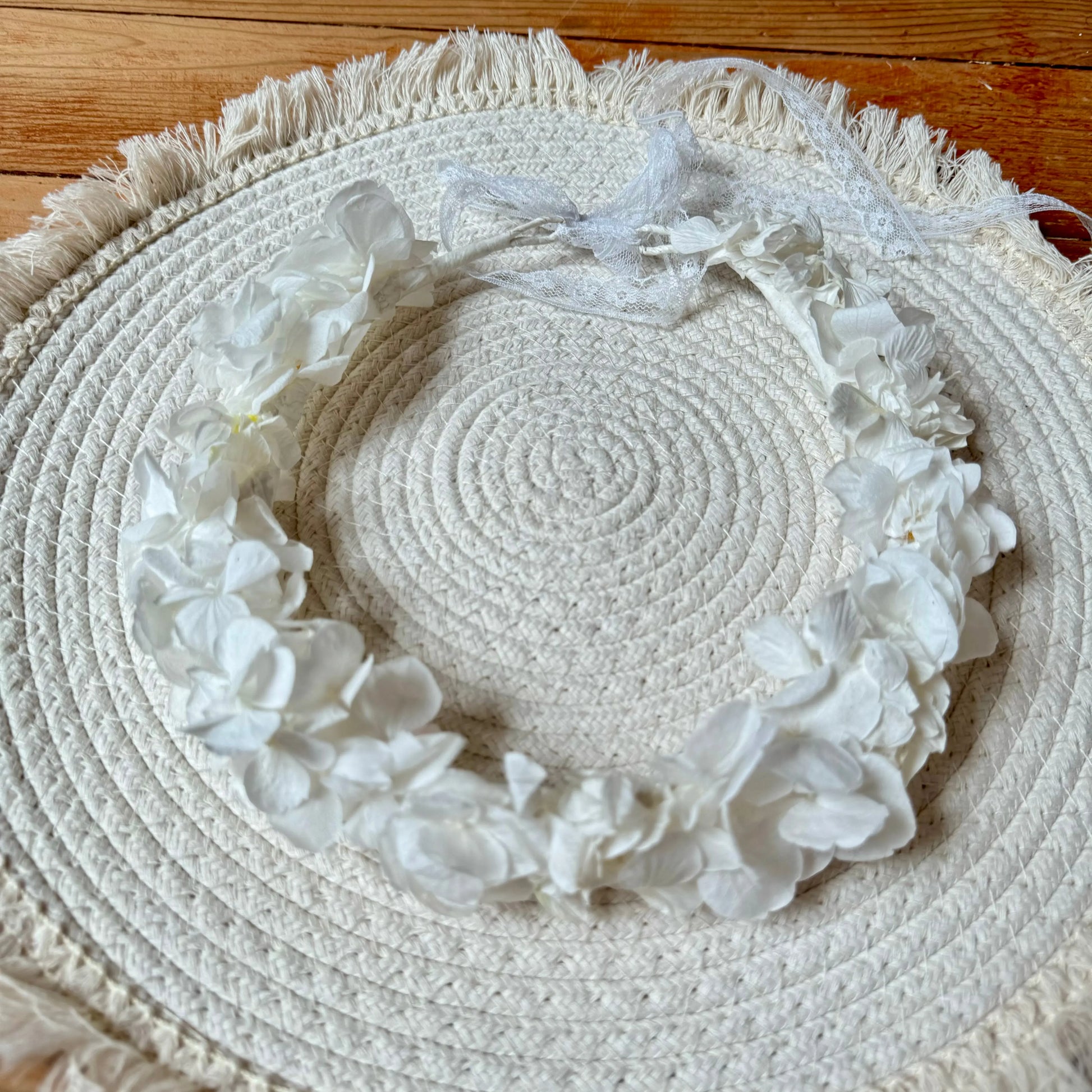 COURONNE MARIÉE HORTENSIA BLANC - CÉLESTE Céline