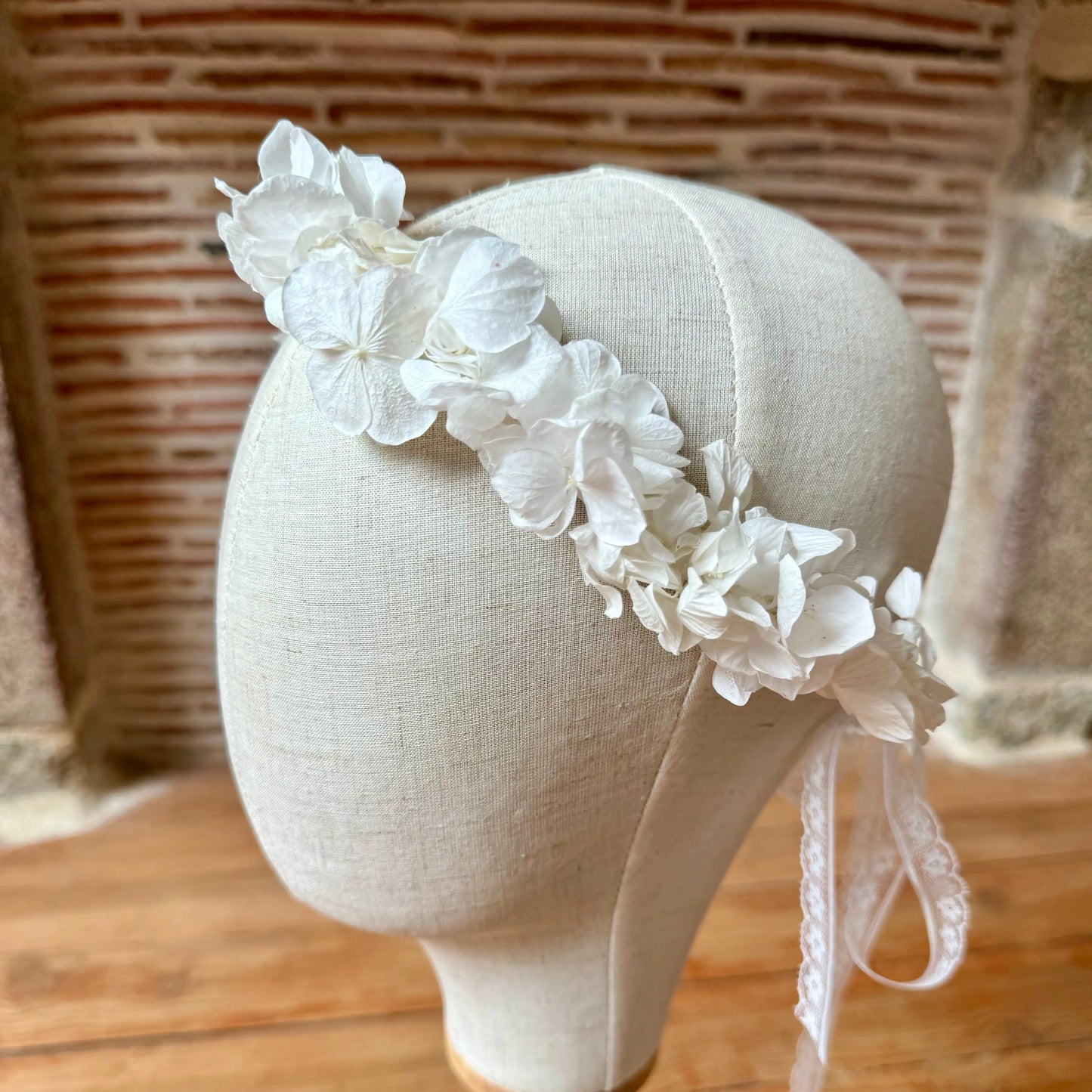 COURONNE MARIÉE HORTENSIA BLANC - CÉLESTE Céline