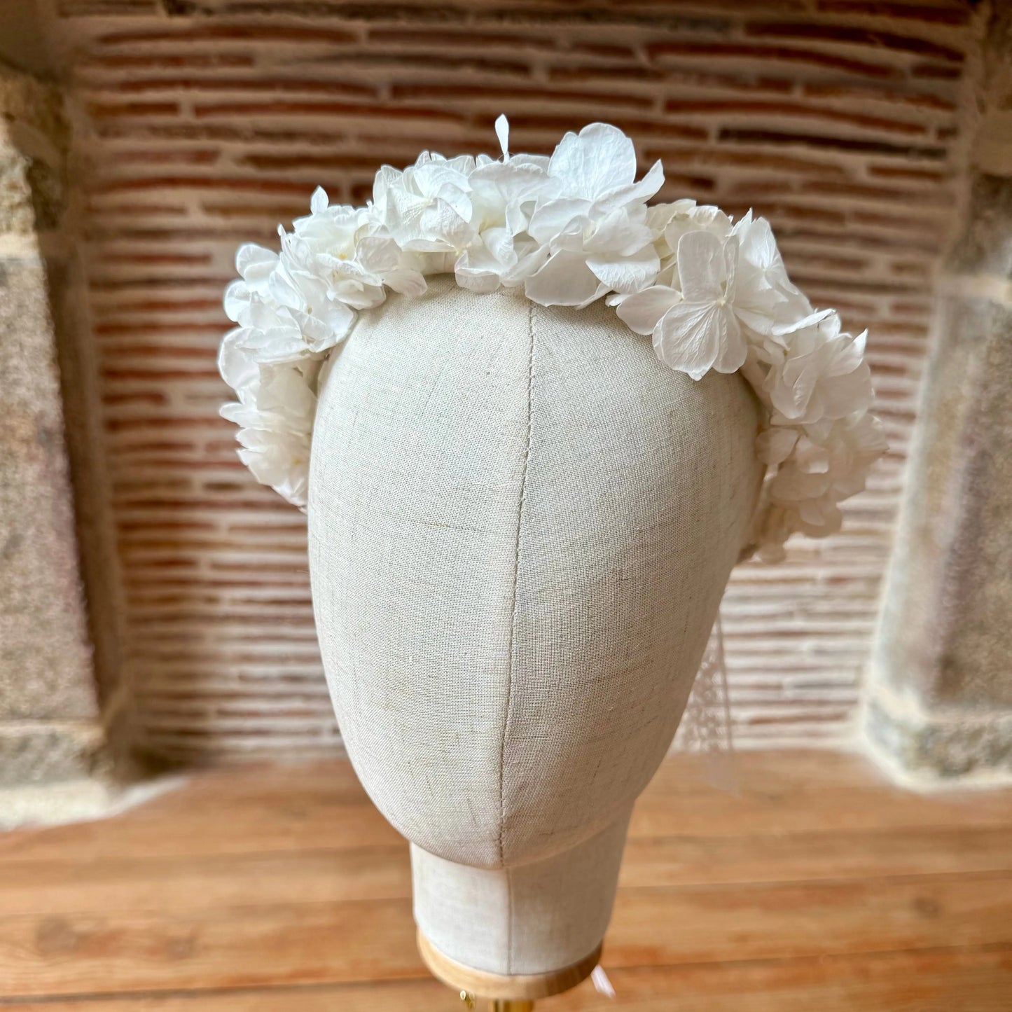 COURONNE MARIÉE HORTENSIA BLANC - CÉLESTE Céline