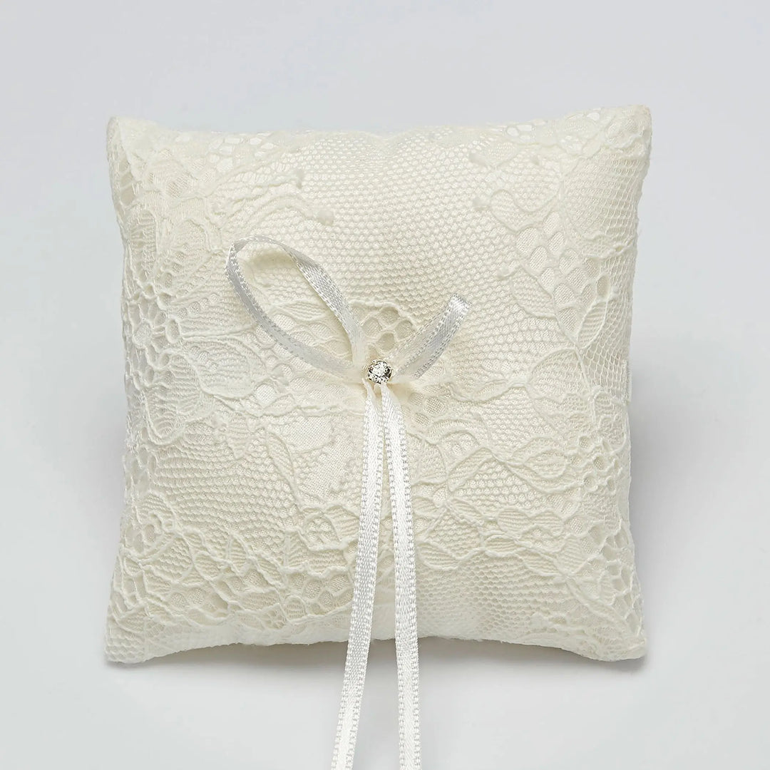 COUSSIN POUR ALLIANCES EN DENTELLE & CRISTAL – IVOIRE | K5 BIANCO EVENTO