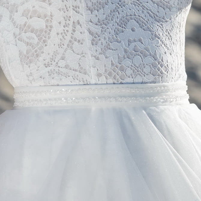 Ceinture de mariée Elif BELT9, détail des perles