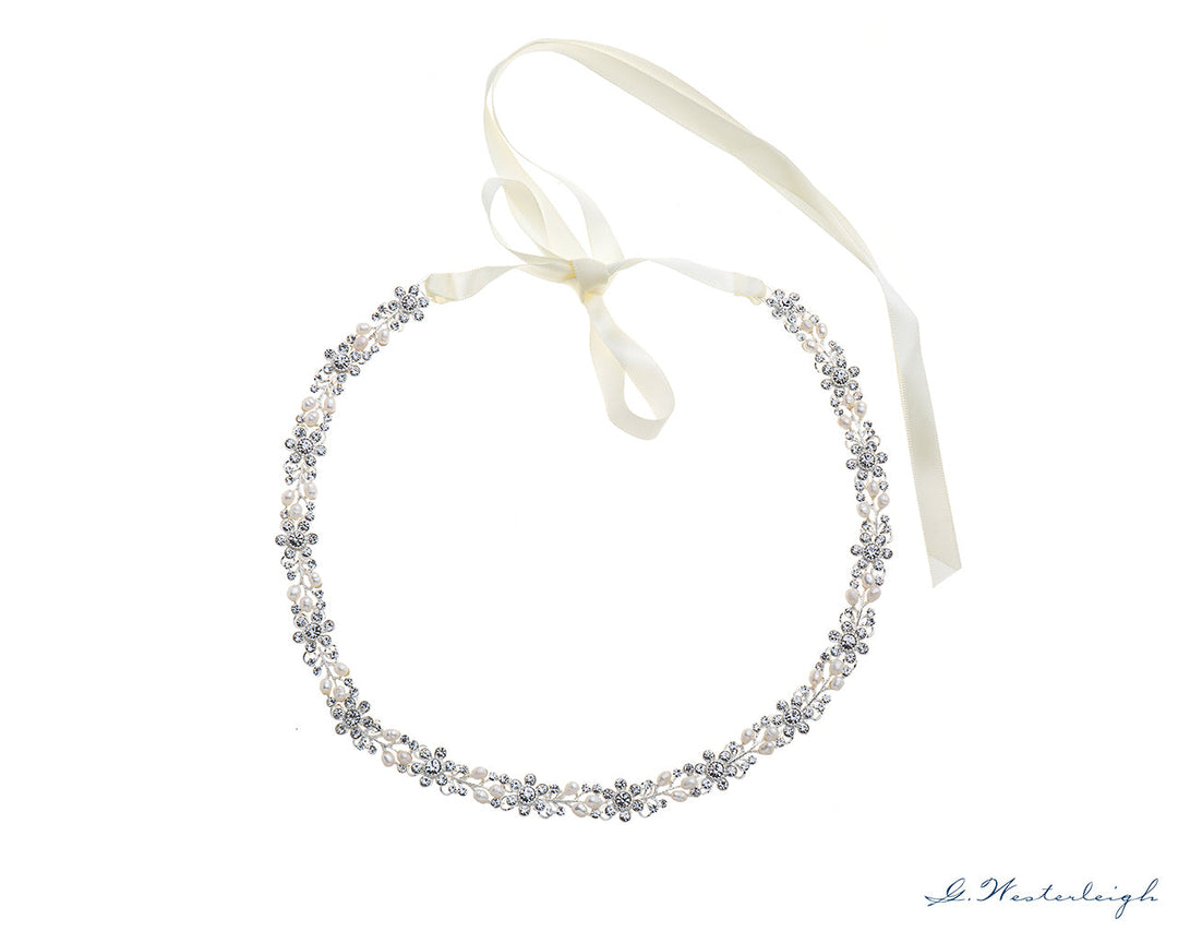 Ceinture de mariée FD1-0678 vue à plat