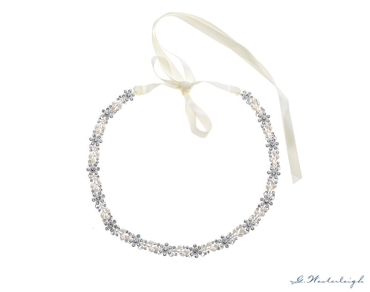 Ceinture de mariée FD1-0678 vue à plat
