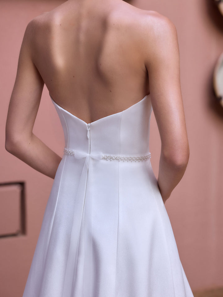 Ceinture de mariée PA204 détail du motif de perles
