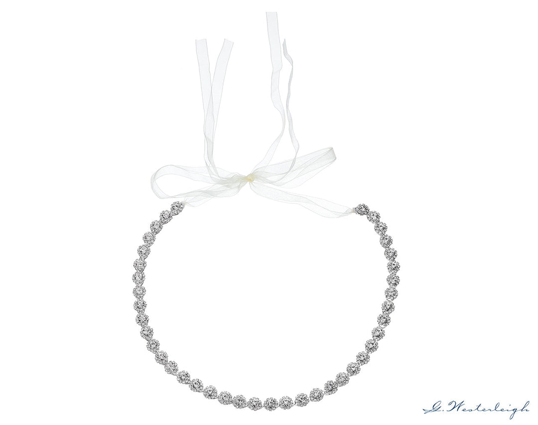 Ceinture de mariée WS-J013 argent, finition