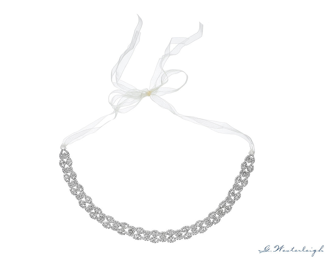 Ceinture de mariée WS-J018 argent, finition