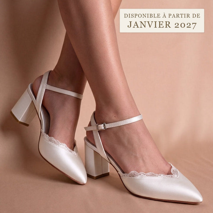 Chaussures de mariée Eliana, disponibles à partir de janvier 2027