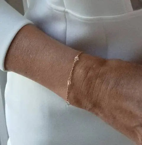 Collier De Dos Fin Pour La Mariée Avec Cristal Perlée-Bijoux: Argenté / Collier De Dos + Bra L'atelier du 6