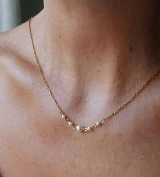 Collier De Dos Pour La Mariée- Fleur De Porcelaine Blanche: Collier Dos Doré L'atelier du 6