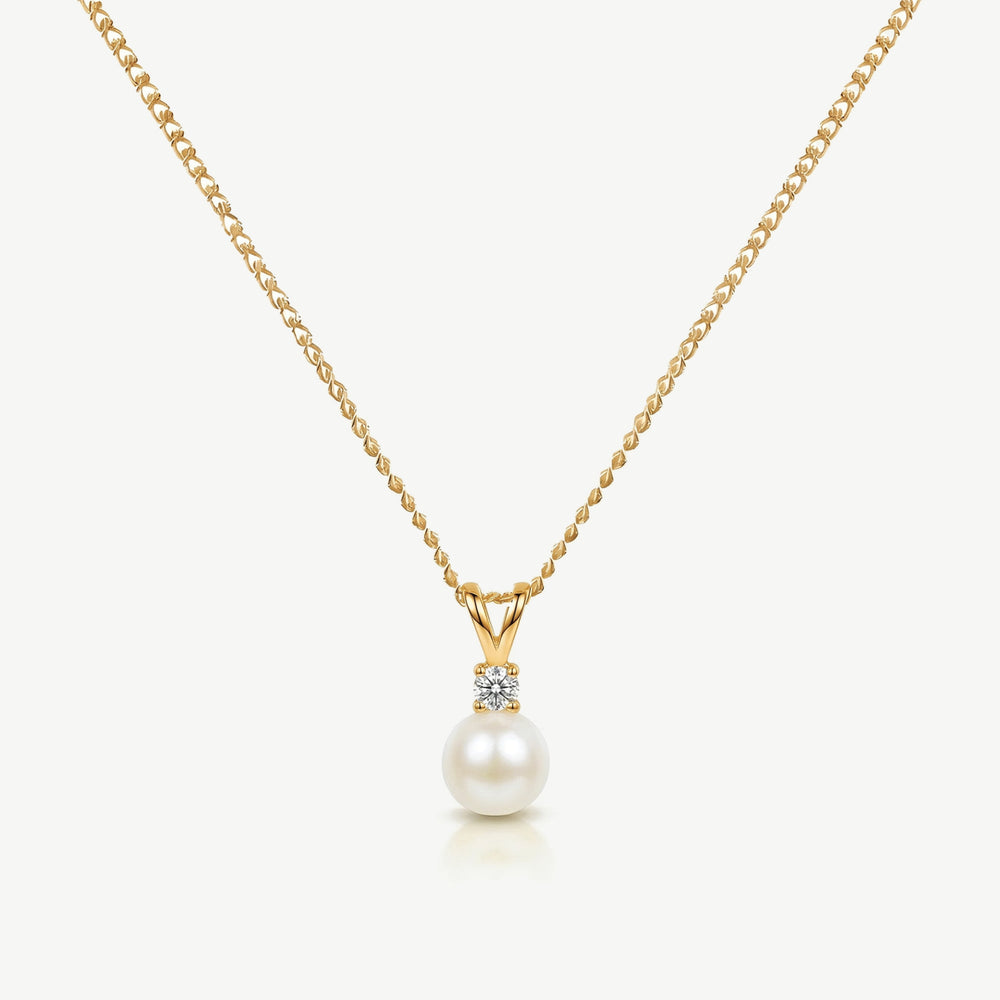 Collier de mariée Classic Pearl perle et zircon doré