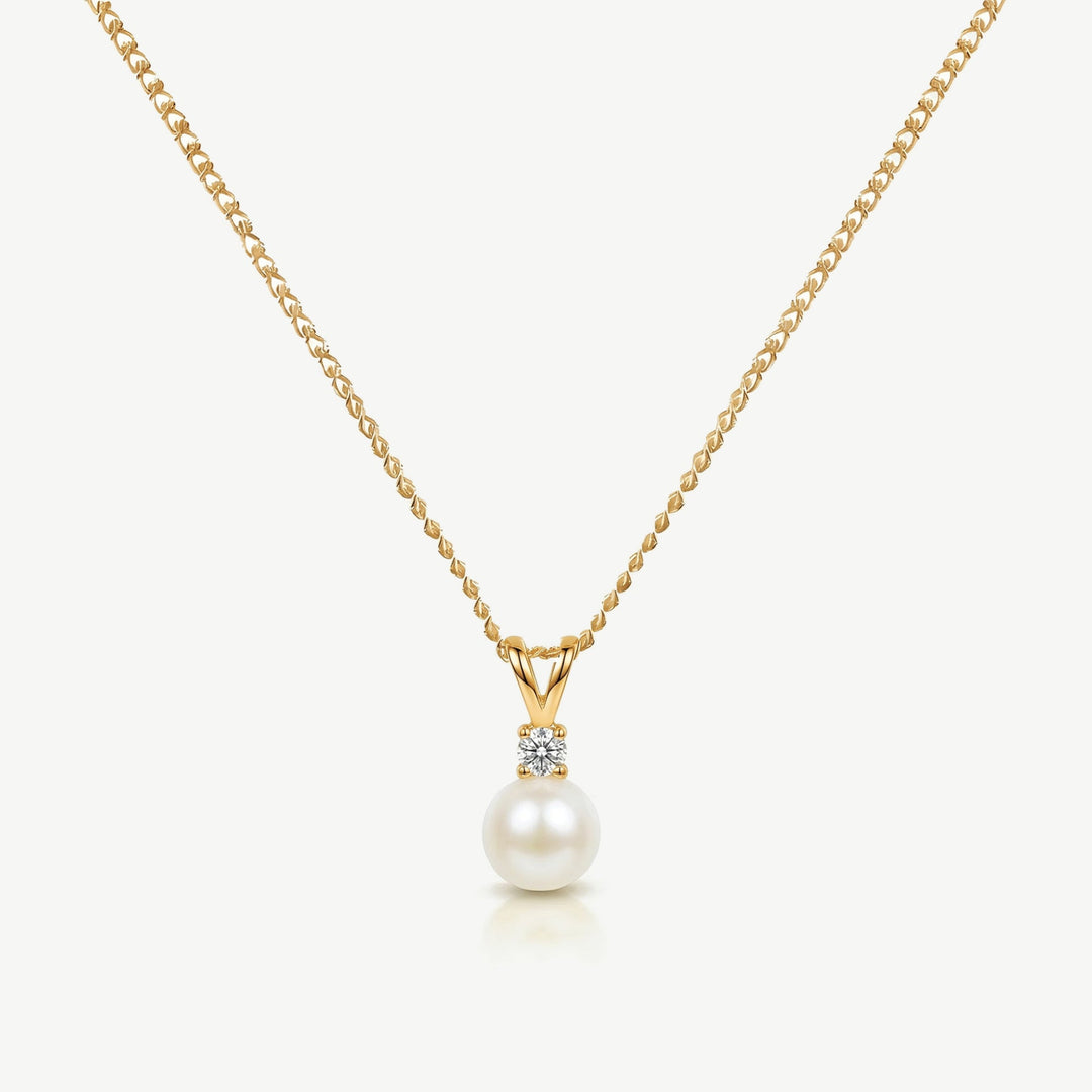 Collier de mariée Classic Pearl perle et zircon doré