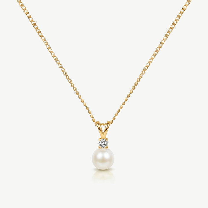 Collier de mariée Classic Pearl perle et zircon doré