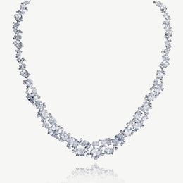 Collier de mariée Peninsula – grappe de zircons