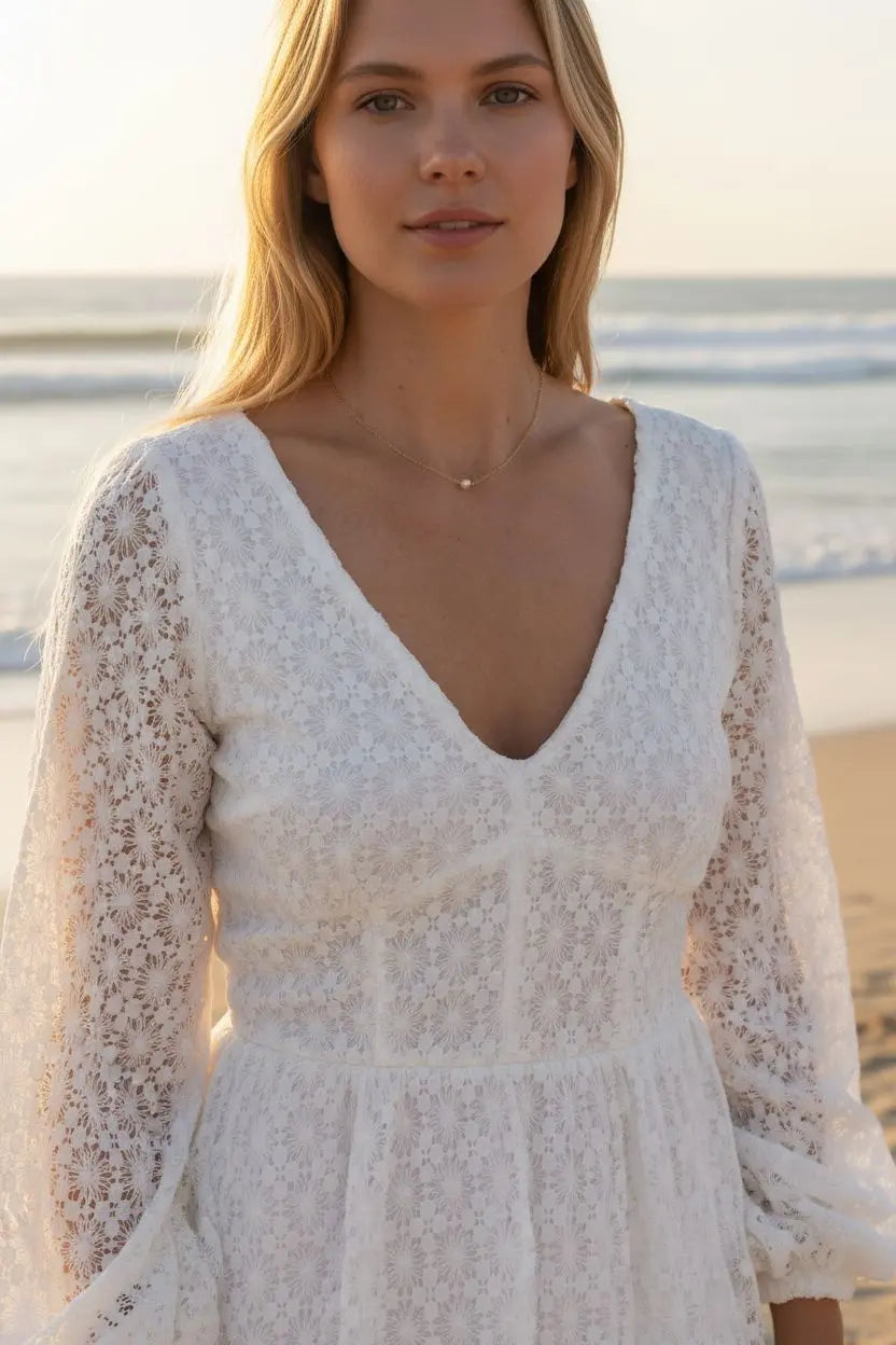 Collier perle nacrée blanche solitaire- bijou de mariage.: Doré L'atelier du 6