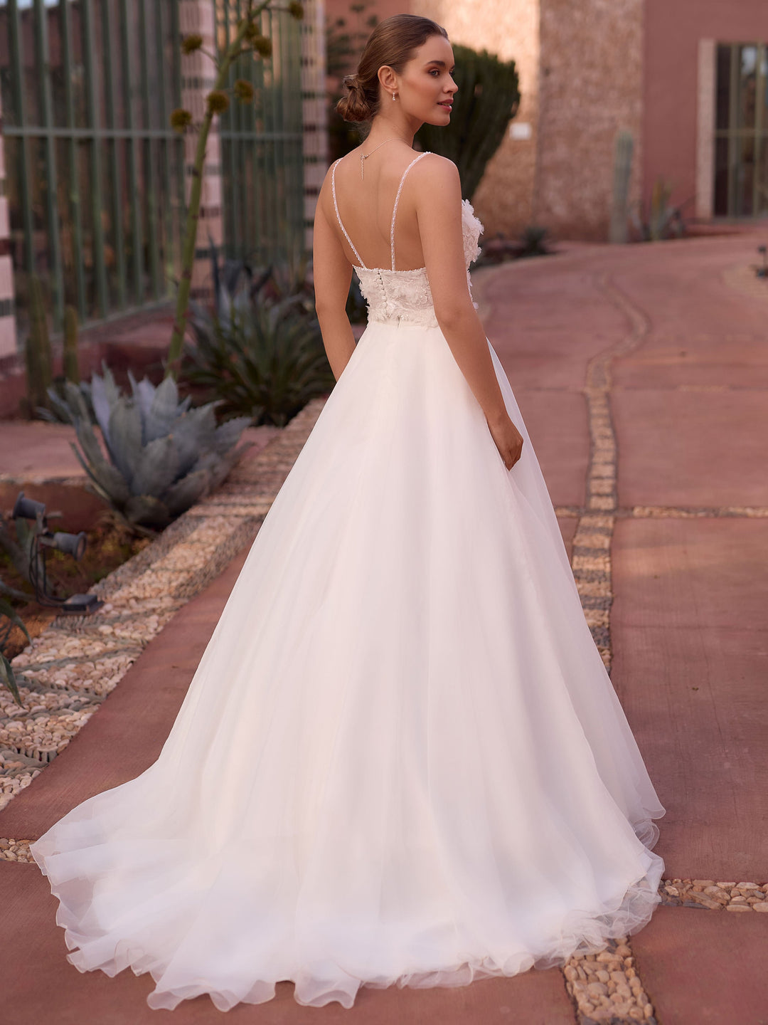 Corset de mariée E507 porté en tenue de mariée deux pièces