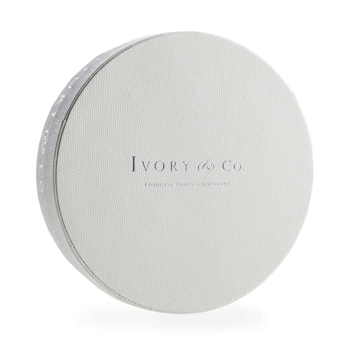 DIADÈME MARIAGE FLORAL CRISTAUX & PERLES – ALANA Ivory and co