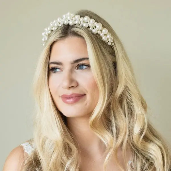 DIADÈME PERLES MARIAGE MODERNE ODYSSEY Ivory and co